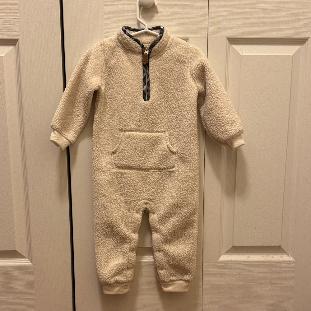 Carter's Cream Fleece Kids Footie